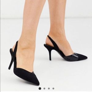 ASOS Never worn wide fit sling back pumps